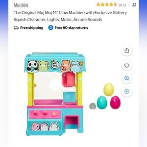 Interactive Claw Machine Toy - Blue and Pink